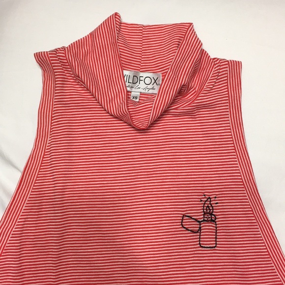 Light Up Striped Mock Neck Tank - Picture 5 of 5